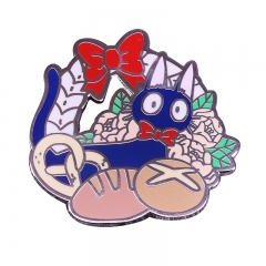 可爱的魔女猫吉吉胸针日本动画电影灵感徽章