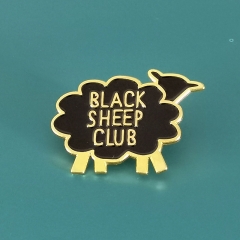 "黑羊俱乐部"-胸针搞笑幽默徽章