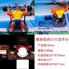 宝可梦GK 健身肌肉小火龙手办 产品高15cm 产品重量0.6kg 彩盒规格20X15X23cm 每件装45个