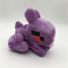 我的世界紫色兔子毛公仔Minecraft游戏周边毛绒玩具摆件