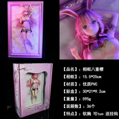 25CM Honkai Impact/MmiHoYo Sakura Yae Photo Frame Sexy Girl Anime Pvc Action Figure Adult Collection Model Doll Toys Gift