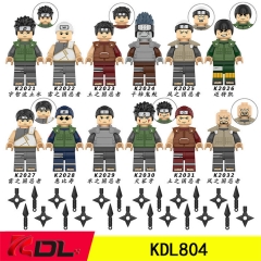 KDL804动漫系列忍者拼装积木人仔儿童玩具外贸袋装混批K2021-2032
