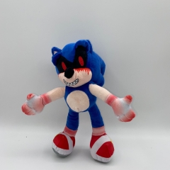 跨境新款Sonic exe游戏精神地狱索尼克毛绒公仔毛绒玩具玩偶