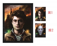 （无相框）10个一套 哈利波特Harry Potter 动漫渐变海报裸眼3D立体变图PET光栅画动漫周边宣传卡