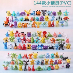 144个Pokemon日本口袋妖怪公仔神奇宝贝玩具皮卡丘怪兽宠物小精灵小号