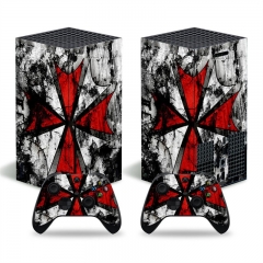 XBOX series x游戏机贴纸 蜘蛛侠 迷彩 火焰 个性贴 手柄贴纸贴膜
