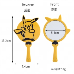 Pikachu动漫周边镜子 神奇宝贝pokemon美妆镜 宠物精灵周边随身镜