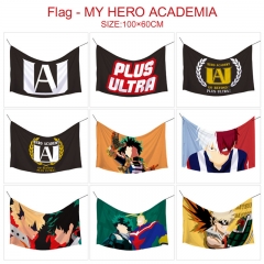 我的英雄学院-12款 全彩水印印花旗帜