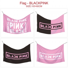 韩国女团 Blackpink ( 黑粉 ) -5款 全彩水印印花旗帜