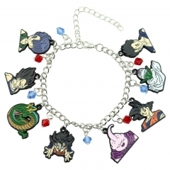 Dragon Ball Z Cartoon Goku Vegeta Piccolo Shenron Cute Decorative Anime Alloy Bracelet