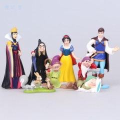 白雪公主与小矮人8款手办 巫婆 王子 王后摆件手办玩具模型公仔