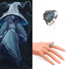 游戏周边 艾尔登法环暗月戒指 月之公主菈妮冰冷契约戒指开口指环
