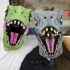 新款现货供应乳胶恐龙面具活动派对学校舞台道具表演霸王龙头套