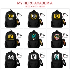 我的英雄学院-27款  动漫双肩背包书包+小笔袋套装