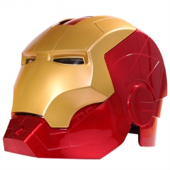 （带电）钢铁侠MK7头盔1比1可打开 眼睛可发光可穿戴模型道具面具儿童玩具 成人款头围65cm 儿童款头围55cm  一件12个