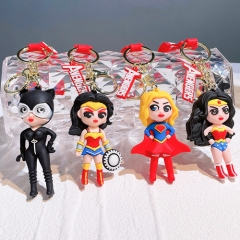 DC超级英雄钥匙扣 小丑女小丑钥匙扣 自杀小队哈莉奎茵公仔挂件