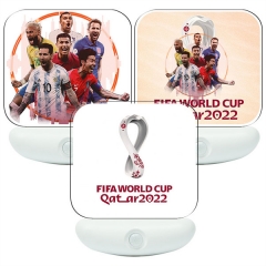 Qatar2022卡塔尔世界杯足球明星周边收藏纪念品感应小夜灯