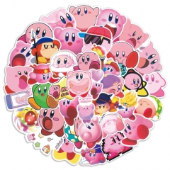 50张 任天堂游戏星之卡比Kirby可爱涂鸦贴纸儿童DIY创意手账贴纸