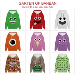 11 Styles Garten of Banban Cartoon Color Printing Cosplay Anime Hoodie Dooded