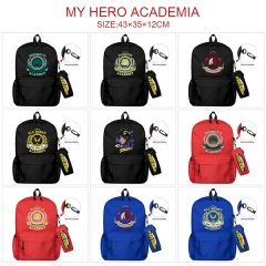我的英雄学院14款 动漫双肩背包书包+小笔袋套装