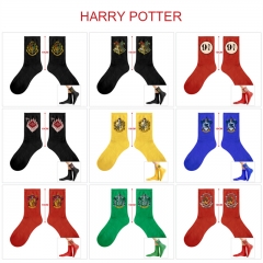 （5双一套）哈利波特12款 动漫印花中筒袜子