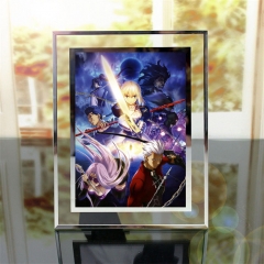 fate/stay night 水晶相框 含6寸照片牛皮纸包装 动漫周边玻璃画框