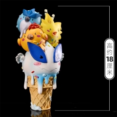 宝可梦雪糕系列冰淇淋三只鸟洛奇亚摆件手办一件50个高约18cm彩盒尺寸15.5x10.5x20.5cm重量418g