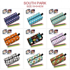 9款南方公园动漫新款方形拉链笔袋收纳包化妆包