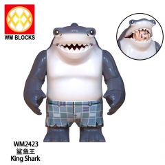 WM2423 WM2424 鲨鱼王人仔袋装拼装积木儿童玩具