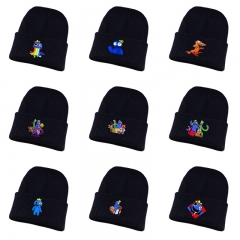 21款动漫游戏彩虹朋友Rainbow friends针织帽毛线帽冬季保暖毛绒帽