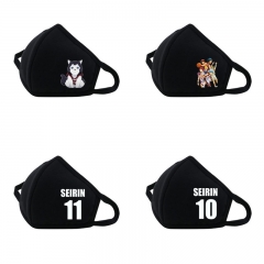 7款动漫口罩 黑子的篮球 防风防尘口罩印花棉口罩面罩设计