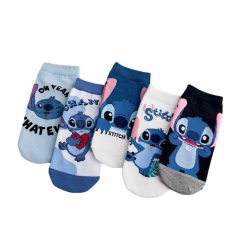 （5双一套）夏新款日系卡通袜子女 迪迪可爱短袜男女袜 韩版精梳棉女船袜