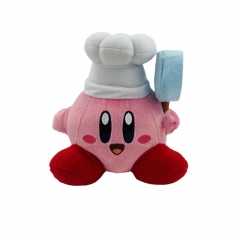 新款小号星之卡比变装粉色厨师星之卡比Kirby造型毛绒公仔带吊牌