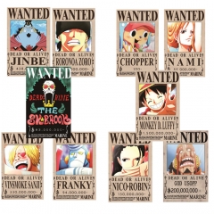 海贼王 Wanted10张 校园PVC卡 塑料动漫卡片