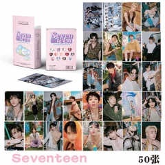 sevenBeen镭射小卡 盒装50张一盒 明星周边专辑小卡LOMO卡三寸