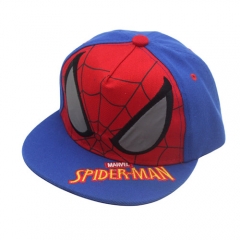 外贸新款蜘蛛侠儿童帽子跨境欧美小学生男童户外嘻哈街舞帽平沿帽