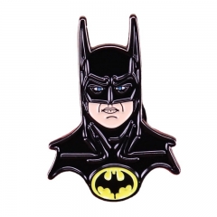 蝙蝠侠1989复古金属徽章惊悚电影灵感胸针书包时尚配件装饰别针