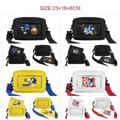 8 Styles Sonic the Hedgehog Cartoon PVC Anime Shoulder Bag