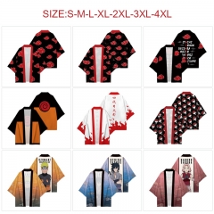 火影忍者-11款  法国绒动漫和服上衣（S-4XL）7码