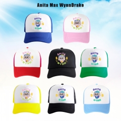 Anita Max WynnDrake 新货精品动漫周边彩色印花网帽棒球帽