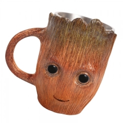 树人格鲁特不锈钢咖啡杯3D立体树人茶水杯大容量动漫卡通创意杯子