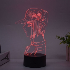 遥控16色+触控7色）跨境专供NANA大崎娜娜动漫周边手办造型创意3D夜灯亚克力多彩台灯