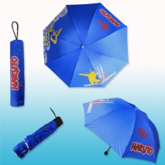 火影蓝色折叠雨伞