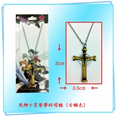 死神十字架带环项链（古铜色）