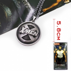电影周边饰品X-men标志吊坠项链 枪黑
