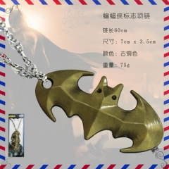 蝙蝠侠标志项链古铜色
