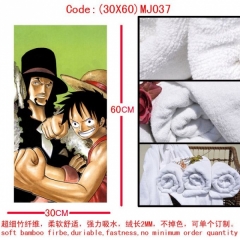 (30X60)MJ037-海贼王动漫毛巾 