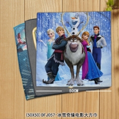 (50X50)DFJ057-冰雪奇缘电影大方巾  