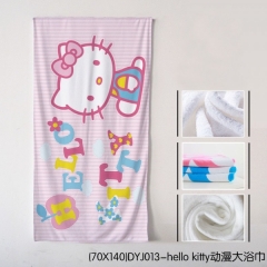 (70X140)DYJ013-hello kitty动漫大浴巾  