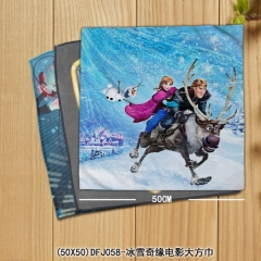 (50X50)DFJ058-冰雪奇缘电影大方巾  